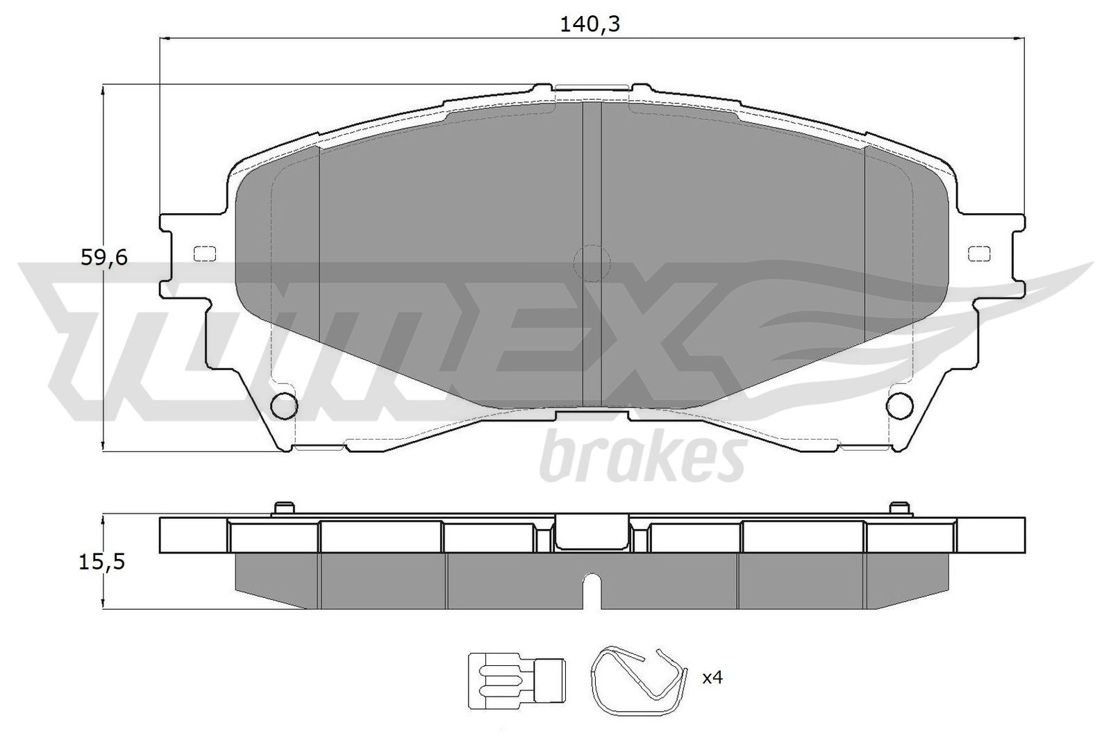 TOMEX Brakes TX 17-41 Sada...